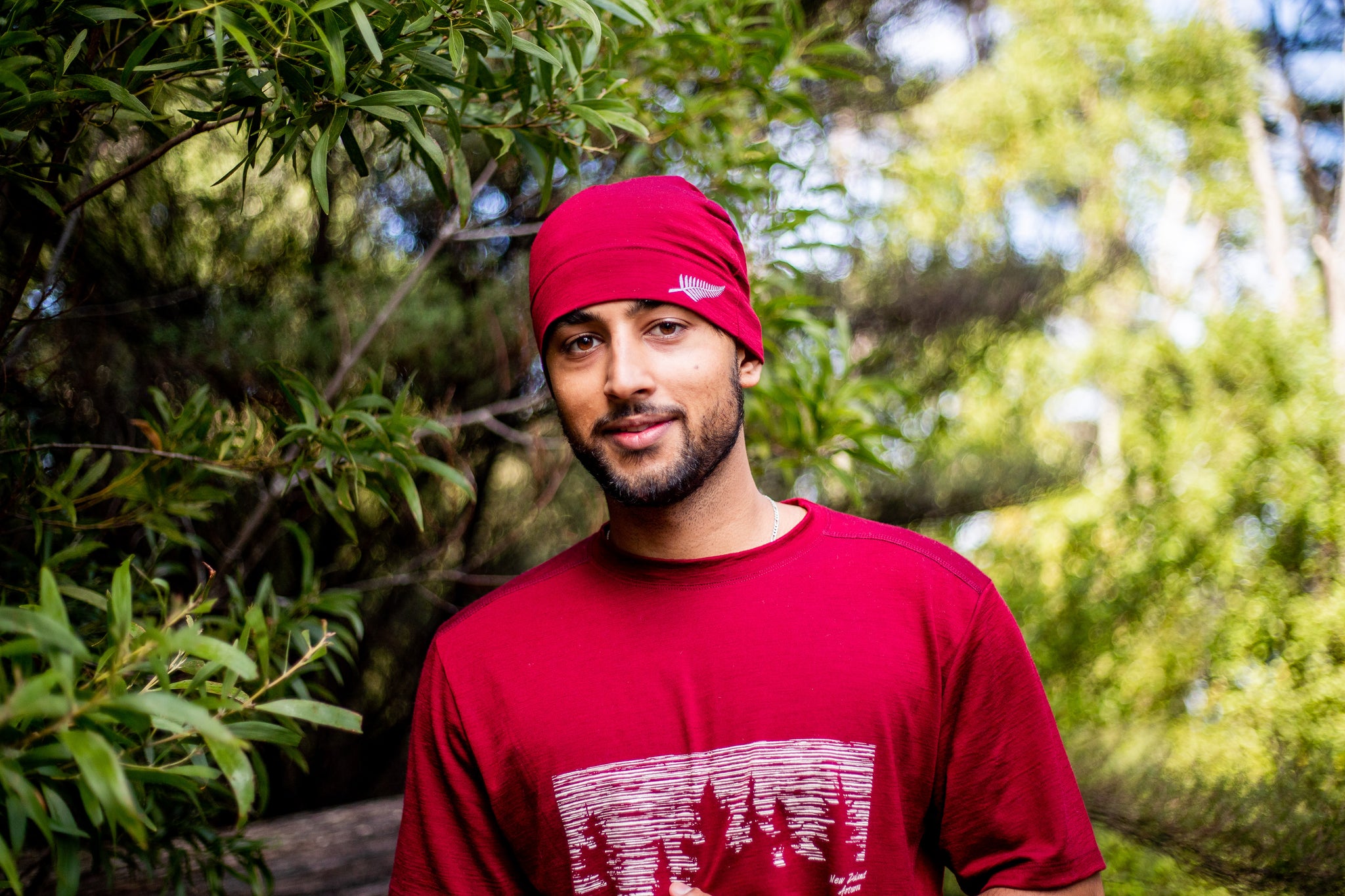 Merino Deep-Wine Beanie. Made in New Zealand.