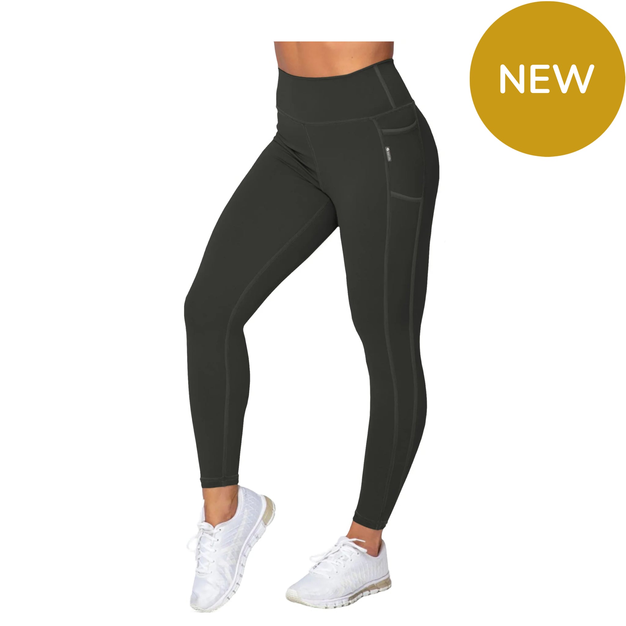 Ladies Charcoal Leggings. Made in New Zealand