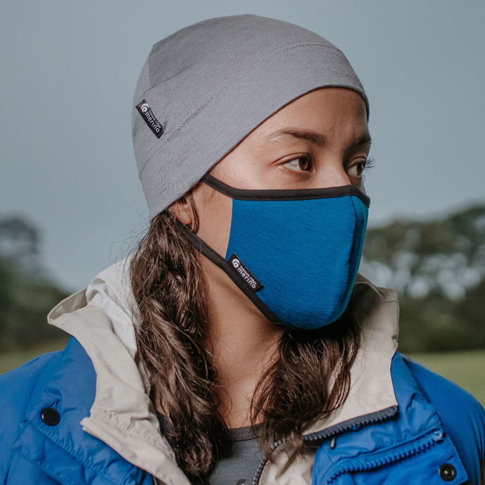 Merino Face Mask with HELIX.iso Filter. Made in New Zealand